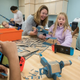 En octubre, Nintendo se asoció con el Institute Of Play para llevar kits de Nintendo Labo a varias escuelas de educación primaria, como esta en Chappaqua, Nueva York. Foto: Nintendo